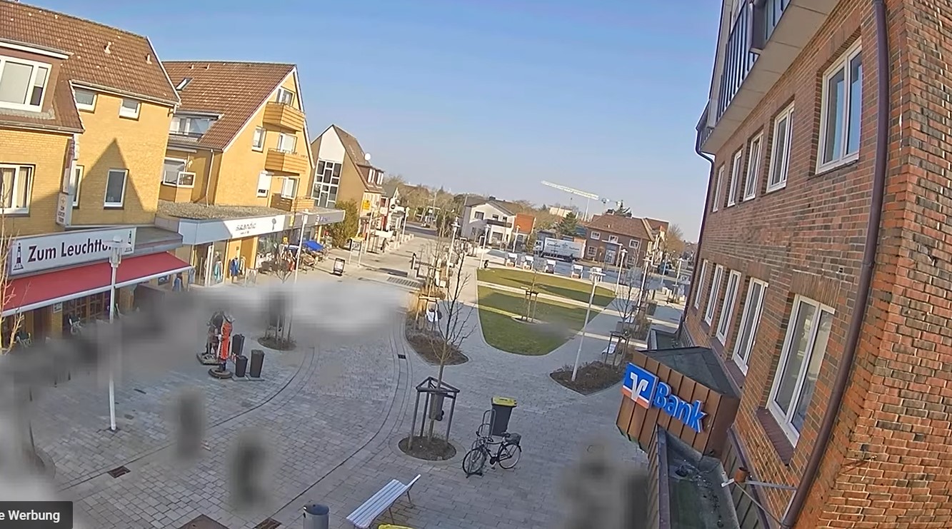 neugestalteter Büsumer Brunnenplatz